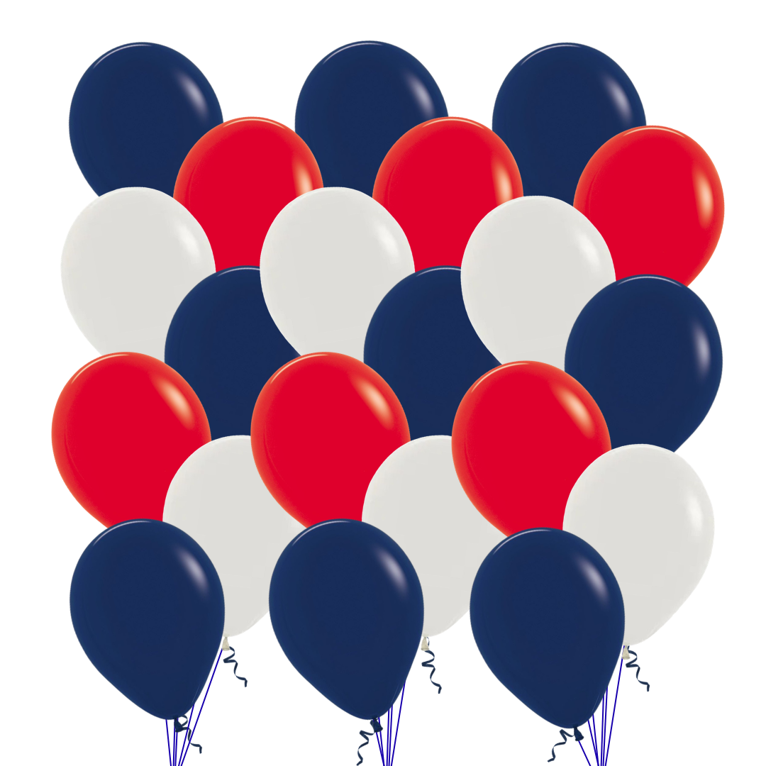 Sydney Roosters Grand Final Balloons – 21 Latex Balloons (3 Bunches of 7)