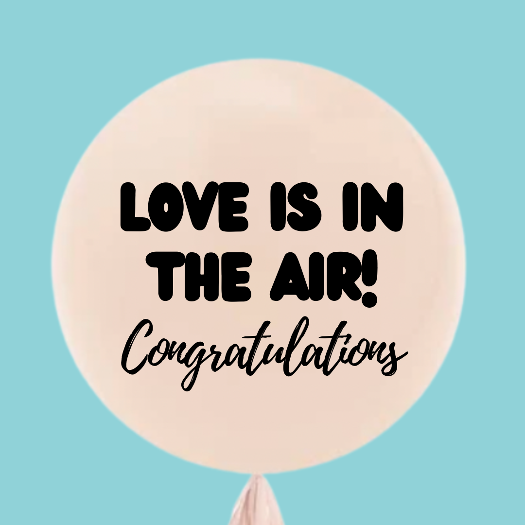 Love is in the air! balloons for parties in Bondi and Sydney - front view