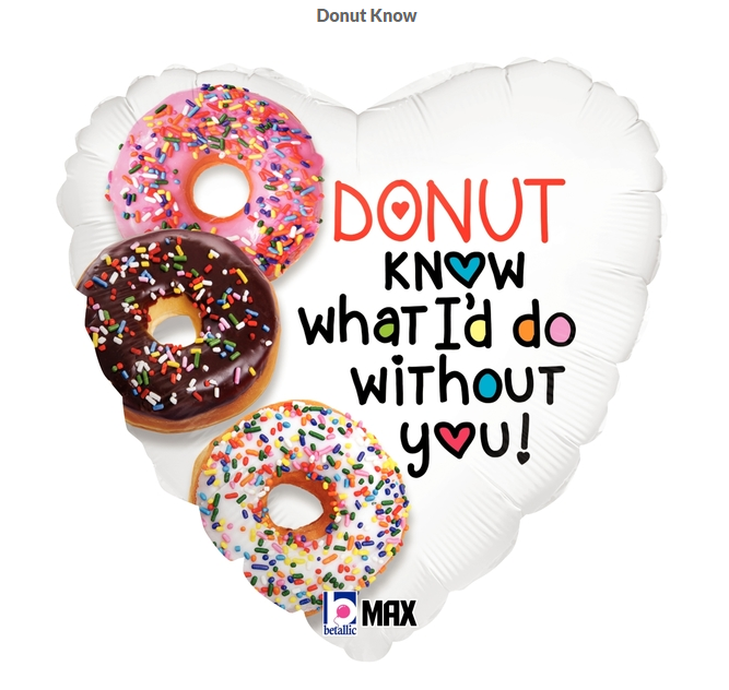 “Donut Know” Foil Balloon