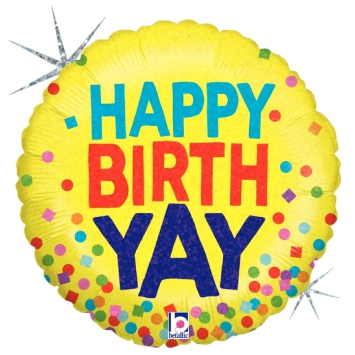 Happy BirthYAY Balloon - 36855p by Bondi Road Balloons