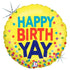 Happy BirthYAY Balloon - 36855p by Bondi Road Balloons