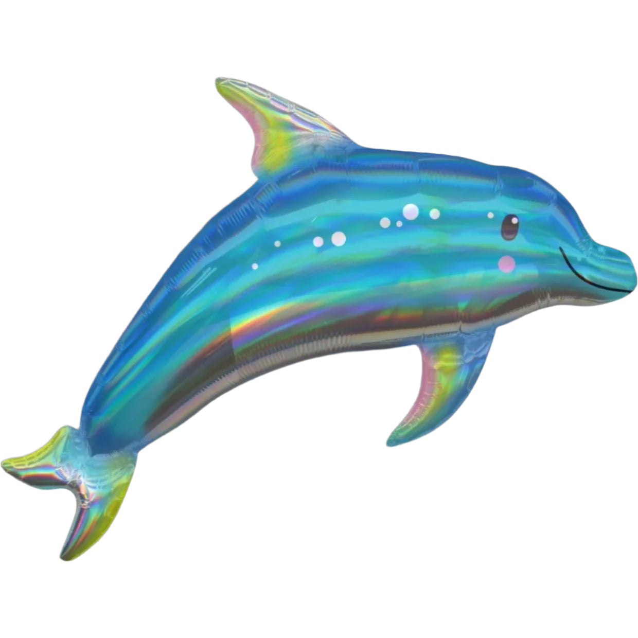 Blue Dolphin Holographic Foil Balloon