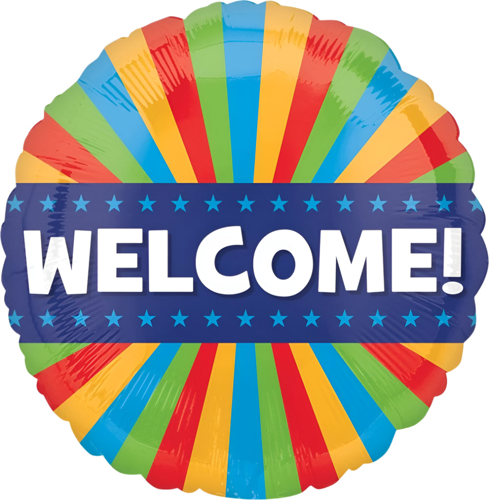 Welcome Blitz Foil Balloon