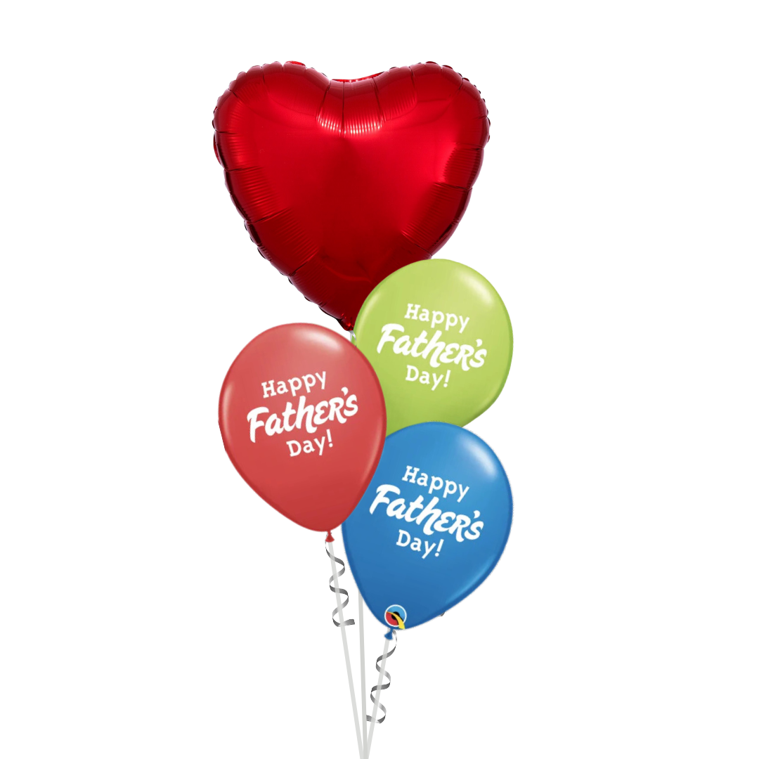 Happy Father's Day Heart Balloon Bouquet - 3 31fb 4d4a 84b6 in Bondi, Sydney