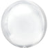 White Orbz Balloon - 40307 white by Bondi Road Balloons