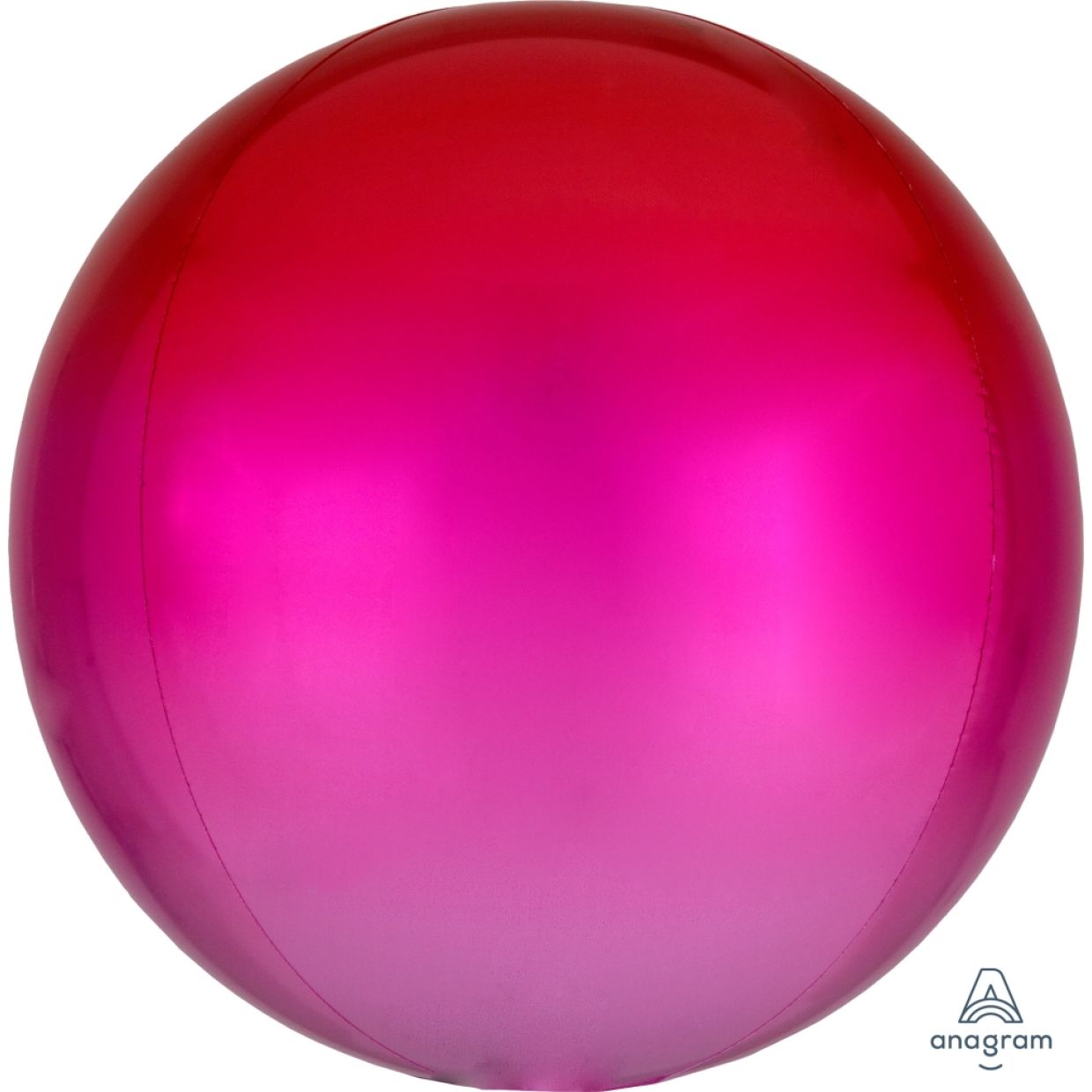 Ombre Red & Pink Orbz Balloon - 40553 ombre orbz red pink by Bondi Road Balloons
