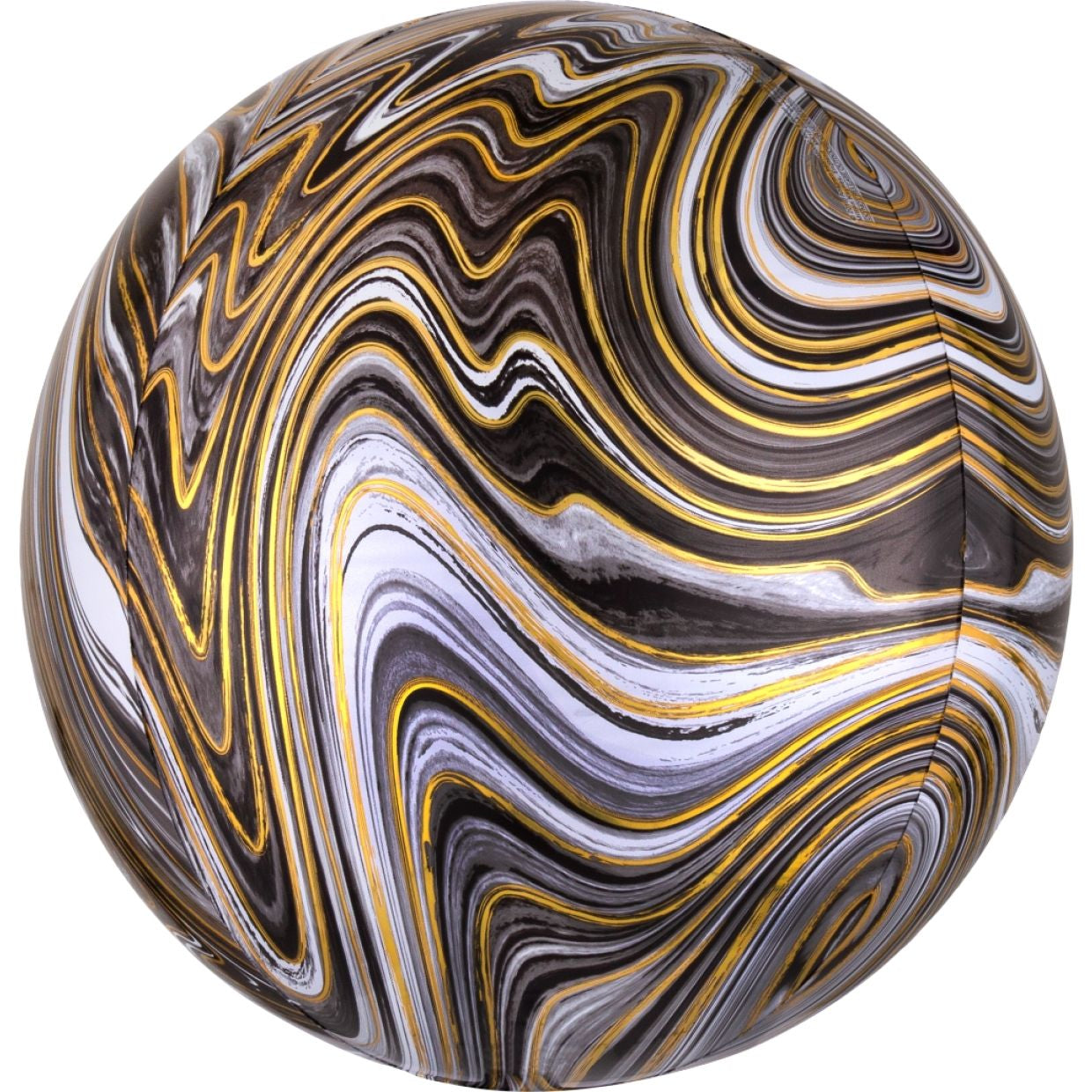 Black Marble Orbz Balloon - 41392 black marblez d16a 4d55 a8b2 by Bondi Road Balloons