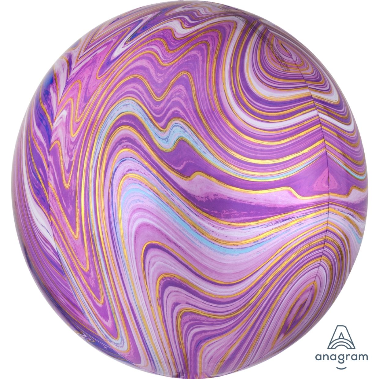 Purple Marble Orbz Balloon - 41395 purple marblez by Bondi Road Balloons