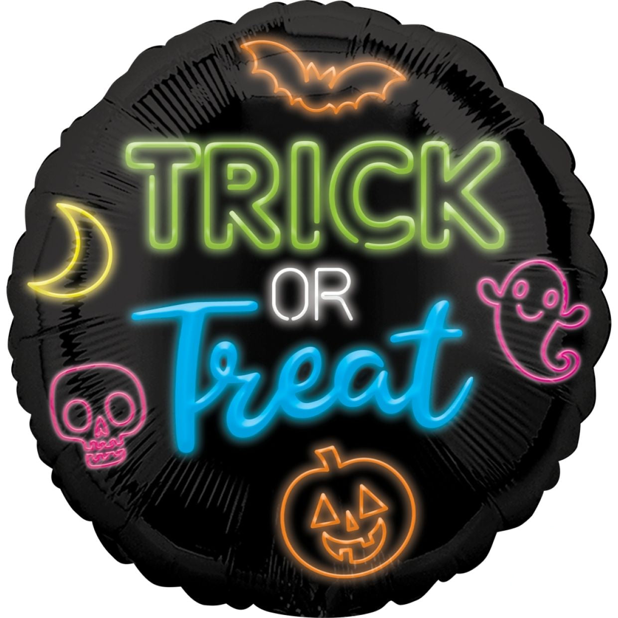 Neon Trick or Treat Balloon - 41935 neon trick or treat by Bondi Road Balloons