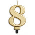 Gold Jumbo Candles (0-9)