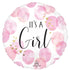 Baby Girl Pink Watercolour - 45693 baby girl pink watercolor front balloon design by Bondi Road Balloons