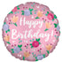 Satin Peony Happy Birthday Balloon in Bondi, Sydney