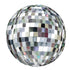 Disco Ball Orbz Balloon - 47415 disco ball front by Bondi Road Balloons