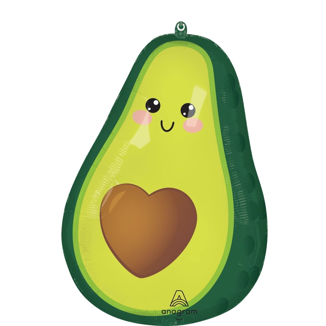 Avoado Balloon - 47910 food friends avocado front by Bondi Road Balloons