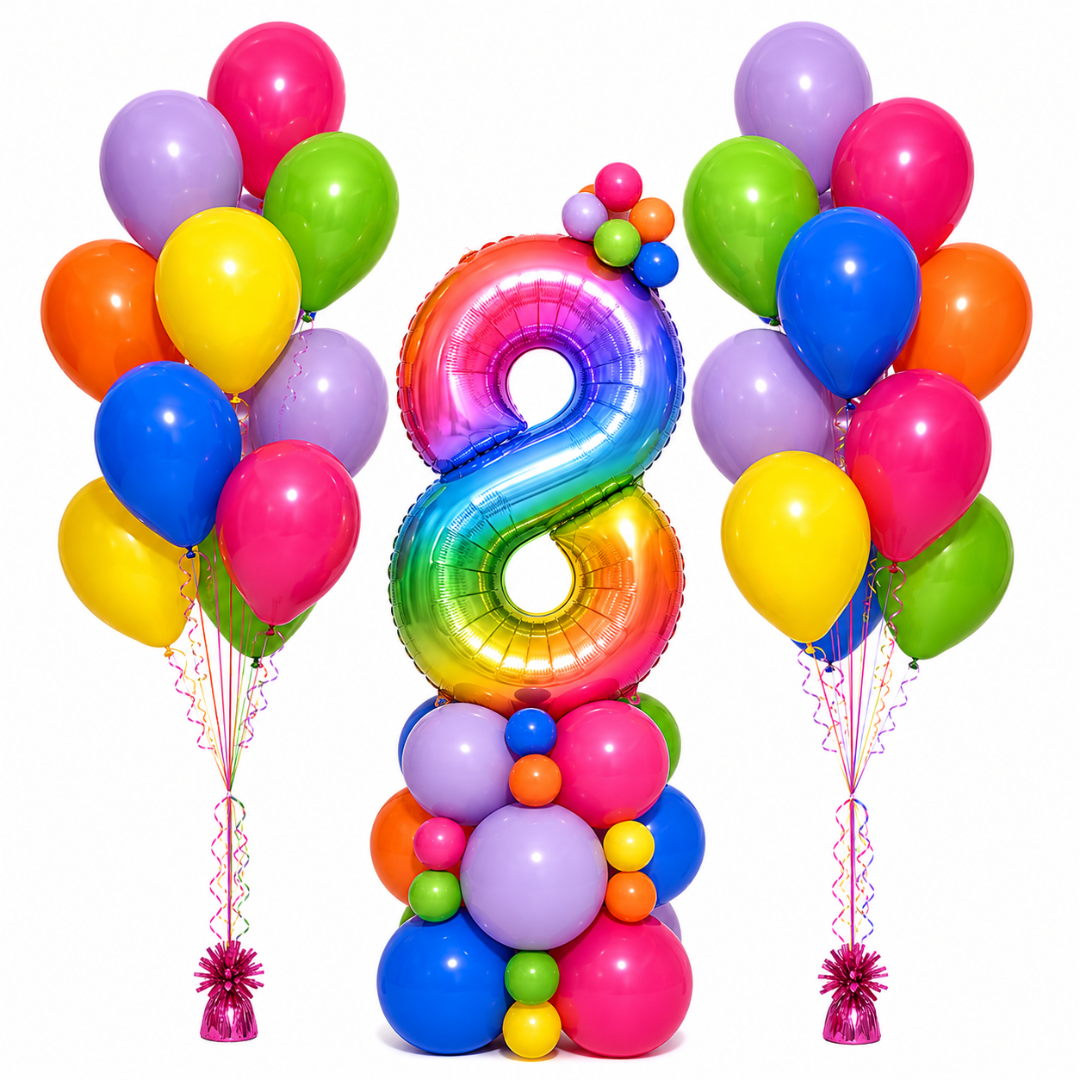Wild Child Number Tower & Latex Bunches