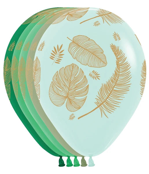 Tropical Leaves Latex Balloon
