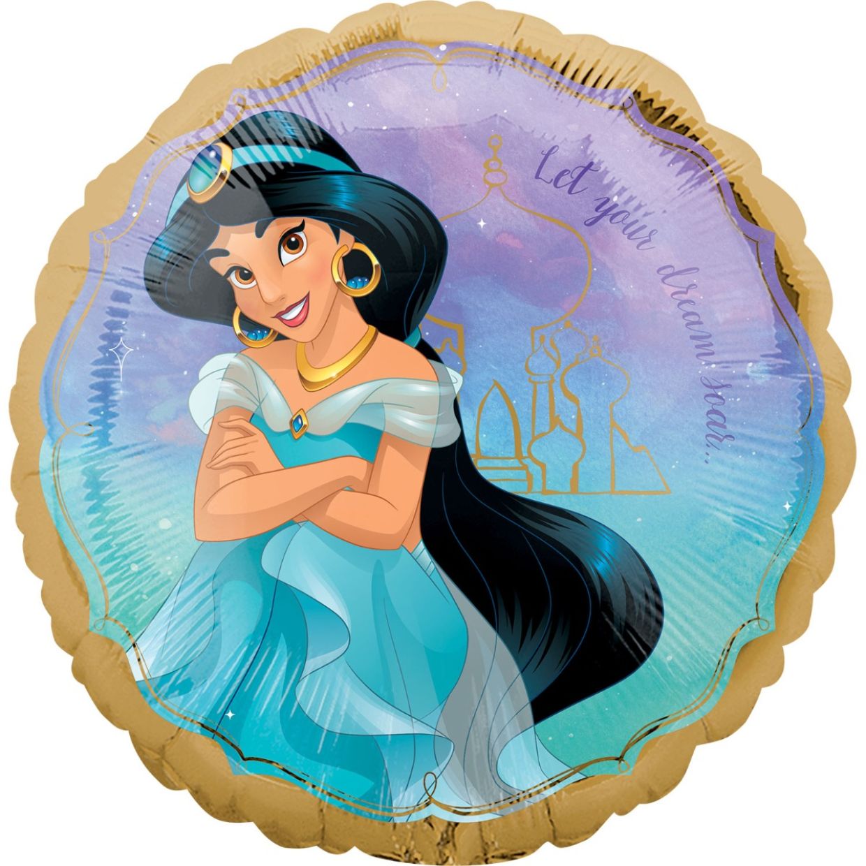 Jasmine "Once Upon a Time" Foil Balloon