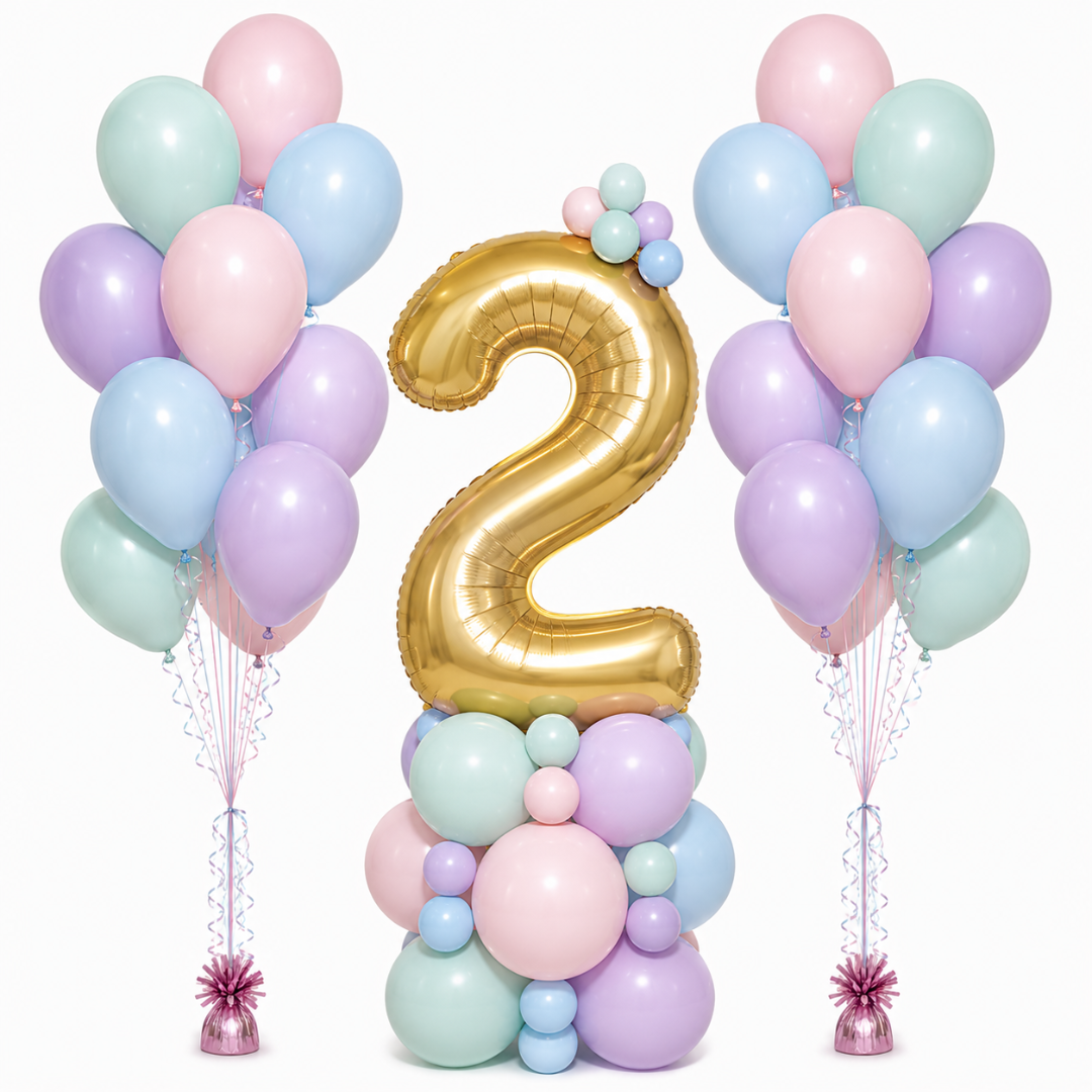 Wild Child Number Tower & Latex Bunches