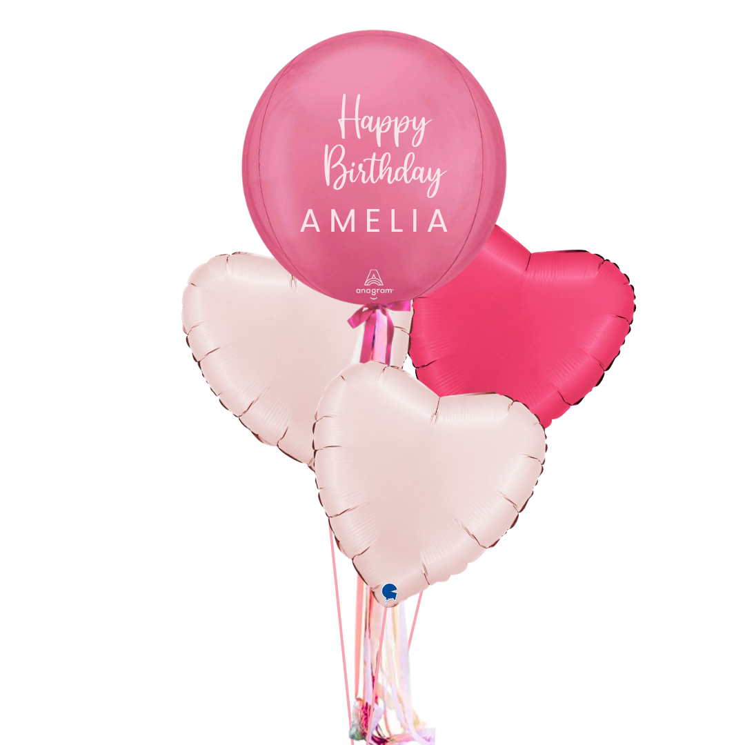 Personalised Orb Bundle - Vibrant Pink