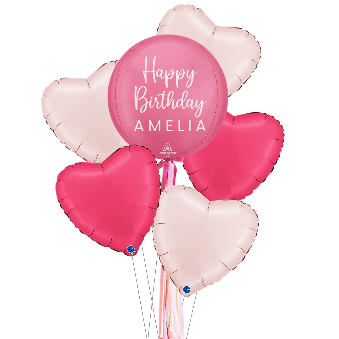 Personalised Orb Bundle - Vibrant Pink
