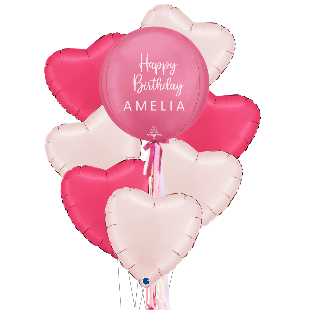 Personalised Orb Bundle - Vibrant Pink