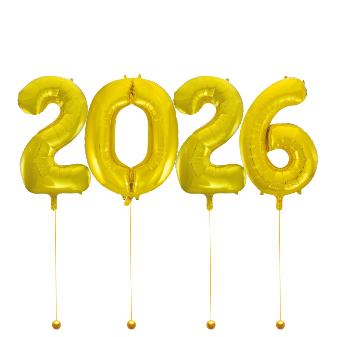 School Formal 2026 Number Balloons in Bondi, Sydney