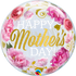 Mothers' Day Pink Peonies Bubble Balloon - 82541b 1 in Bondi, Sydney