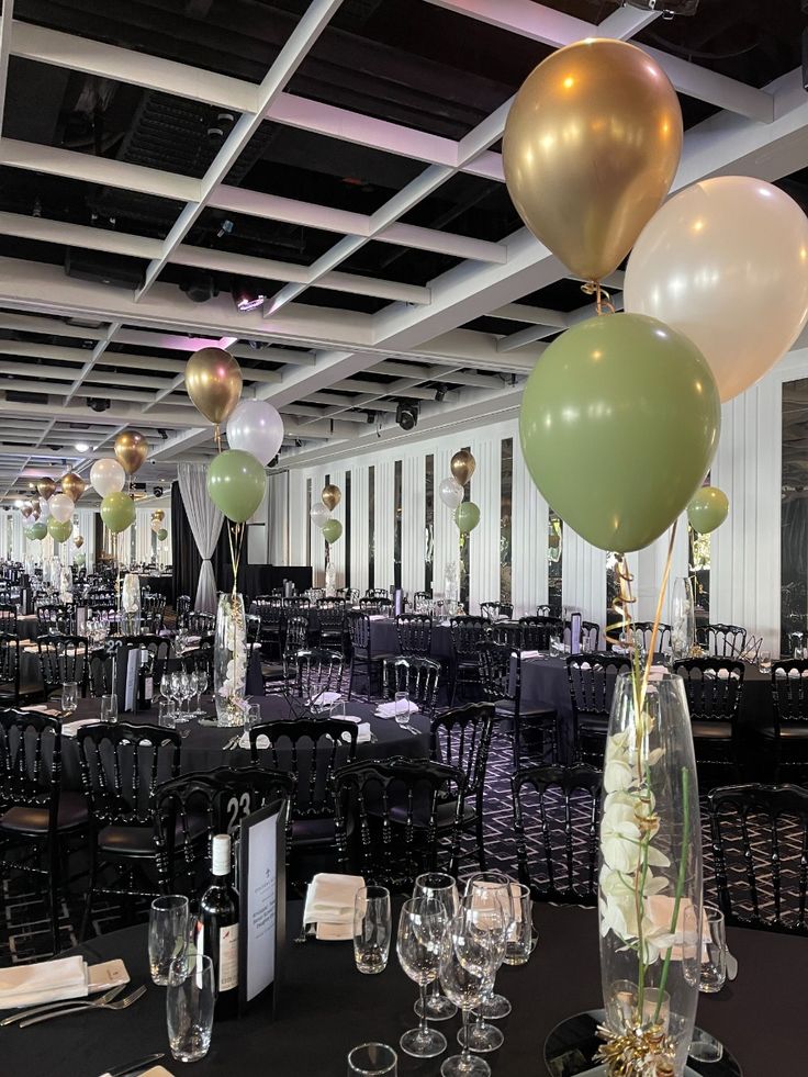 School Formal Latex Balloon Bunch - yellow, green & black - cf3d 4add bd7e in Bondi, Sydney