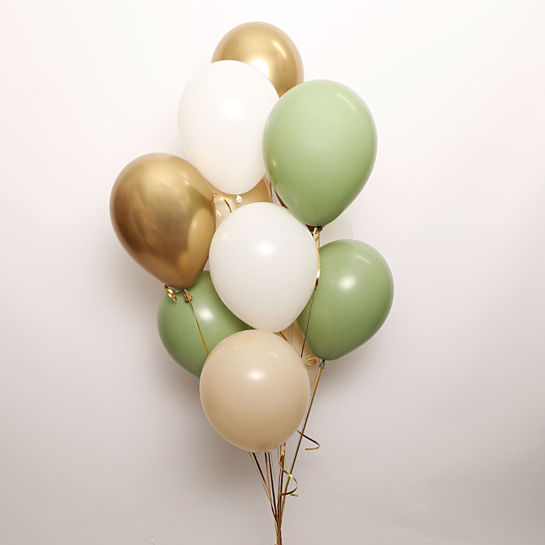 10 Latex Balloon Bunch