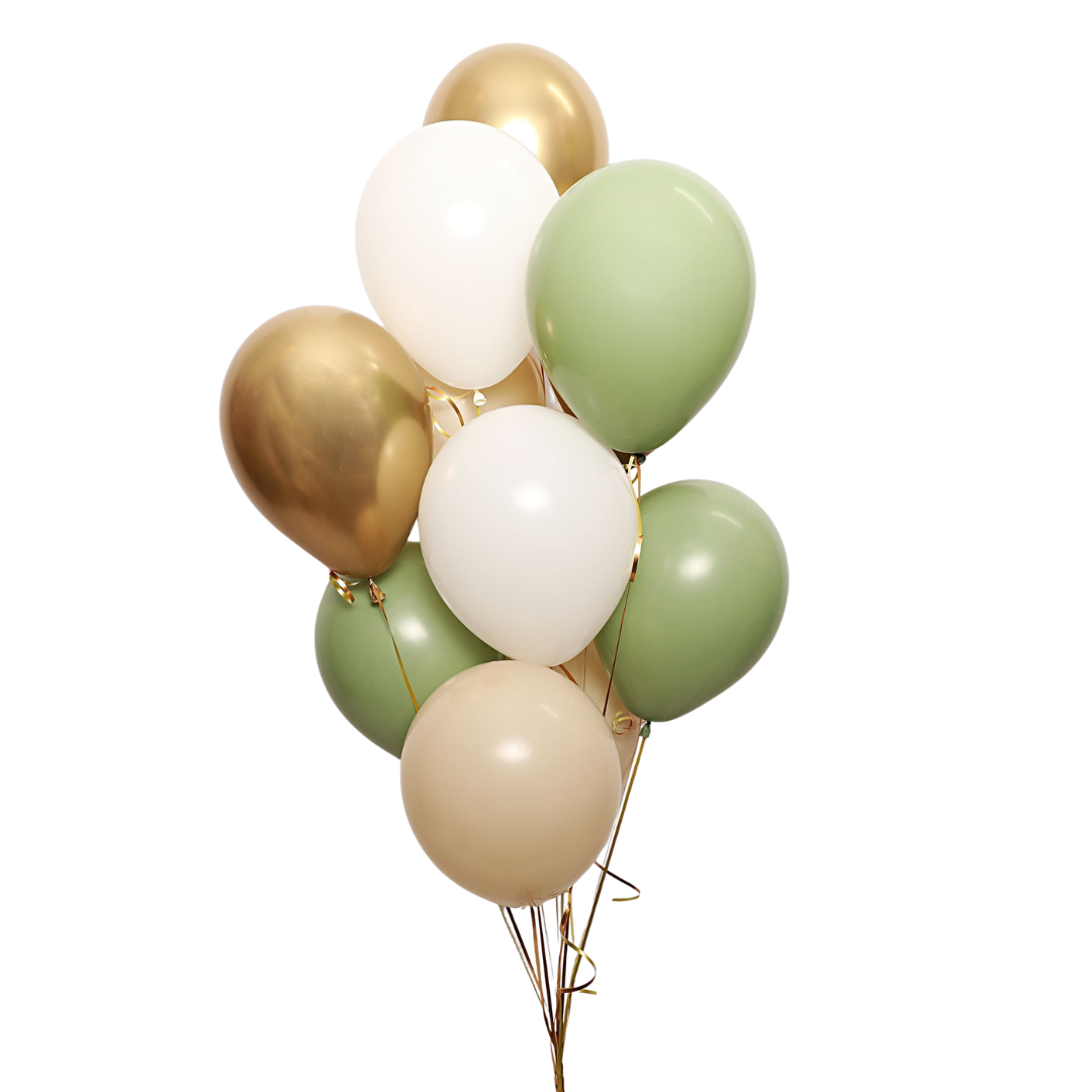 10 Latex Balloon Bunch