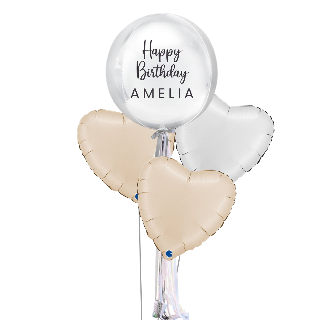 Personalised Orb Bundle - White