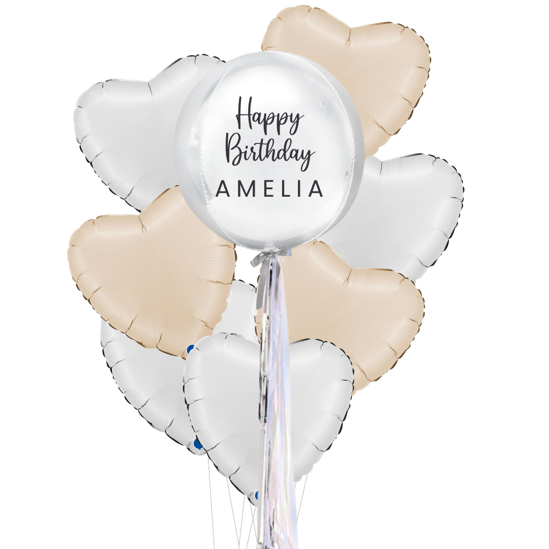 Personalised Orb Bundle - White
