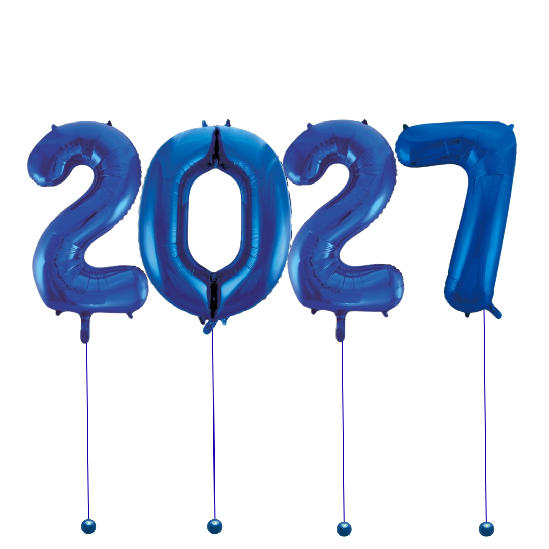 School Formal 2027 Number Balloons