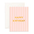 Birthday Peony Pinstripe Greeting Card balloon design in Bondi, Sydney