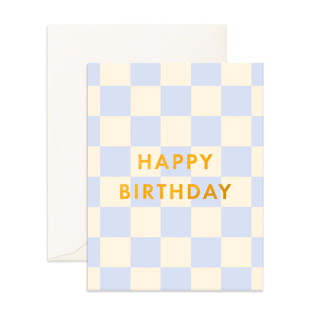 Birthday Powder Check Greeting Card