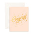 Congrats Stars Cream Greeting Card balloon design by Bondi Road Balloons