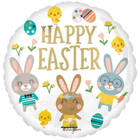 Happy Easter Bunnies Balloon by Bondi Road Balloons