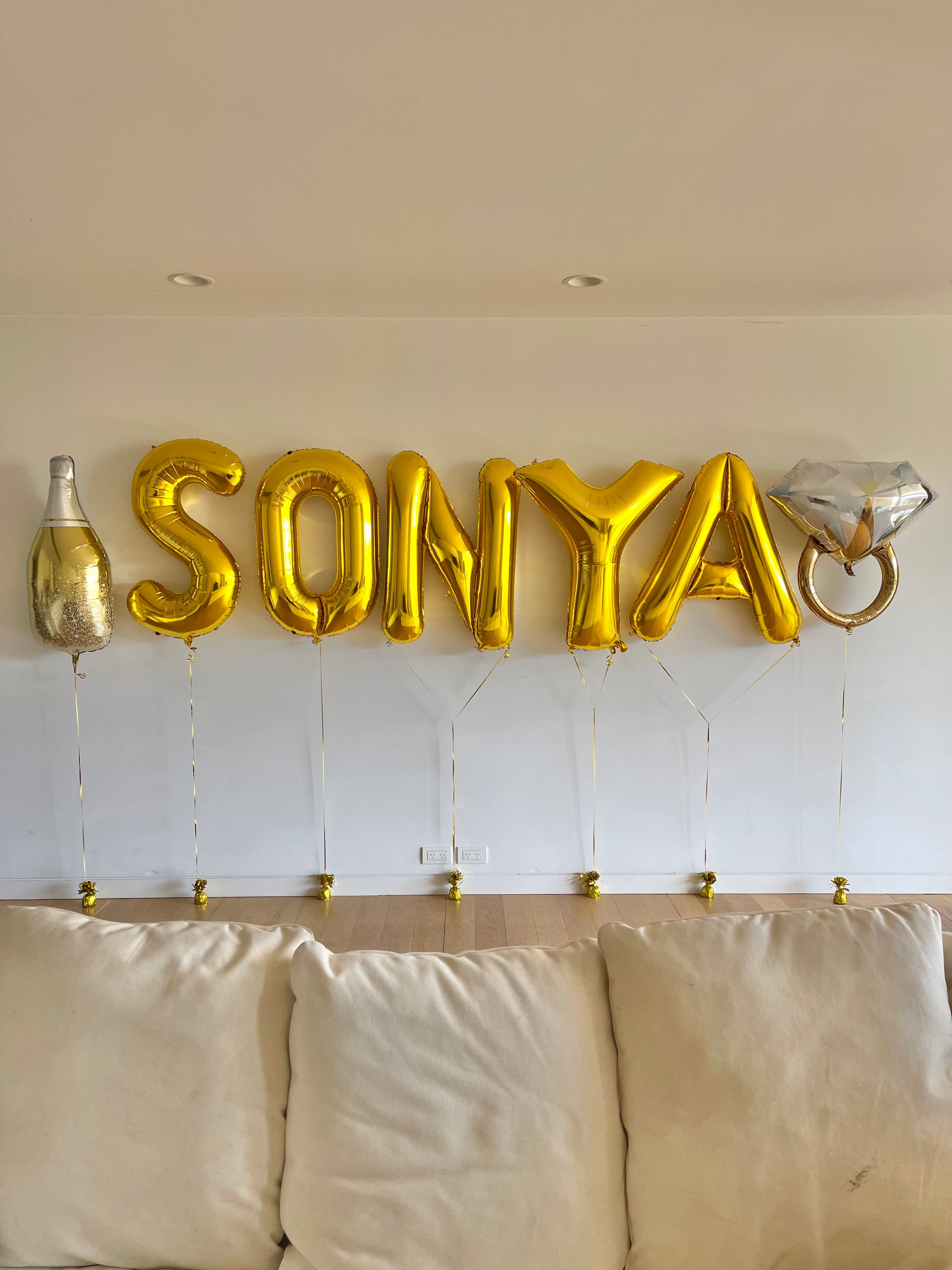 Gold Letter N Balloon - 86cm - img 3929 6c4a 4a9e 99fd by Bondi Road Balloons
