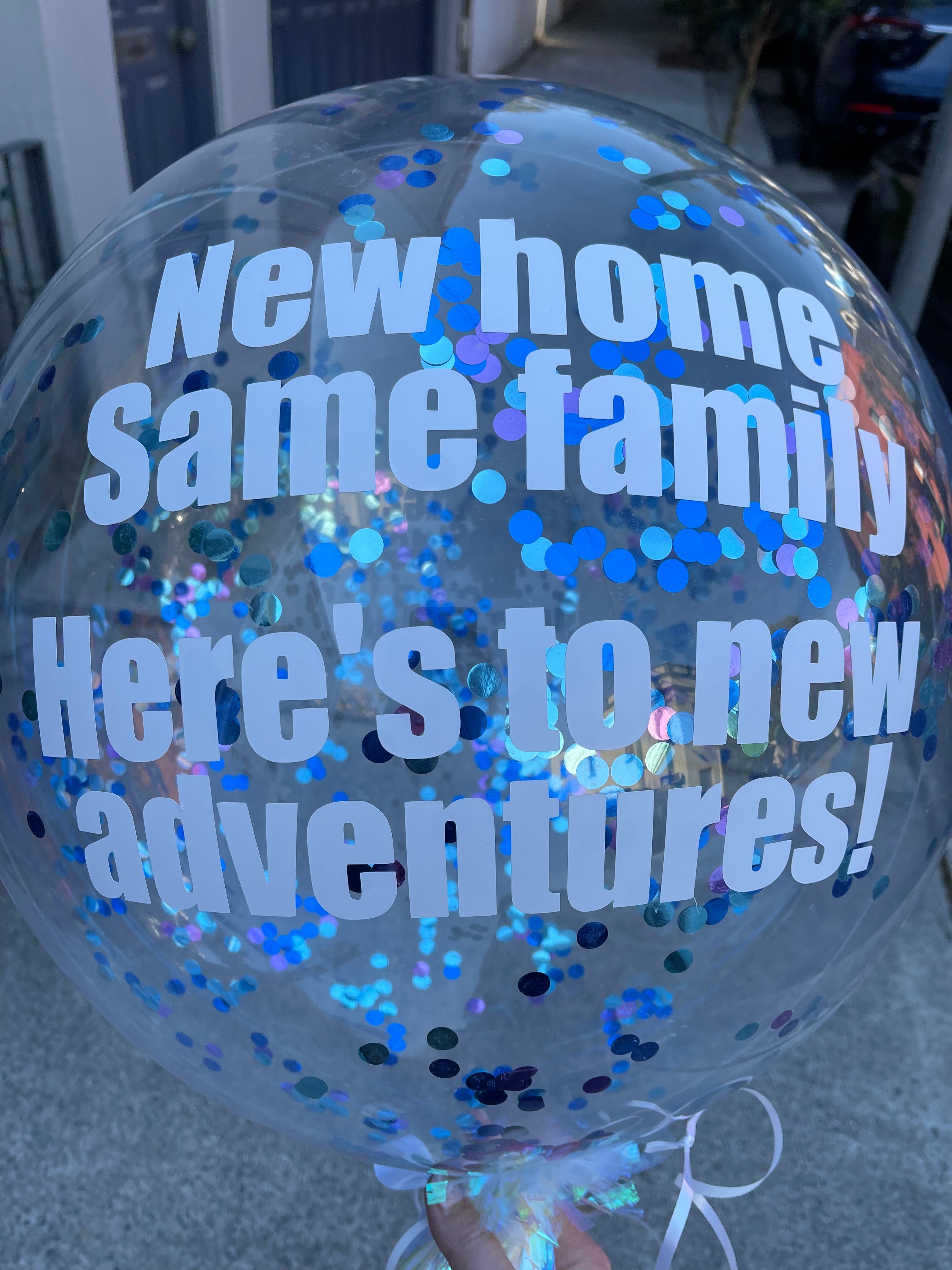 Bubble Balloon - Customised (Blue Confetti Dot) - img 8958 in Bondi, Sydney