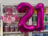 2 Large Number Bouquet and 1 personalised Bubble Balloon