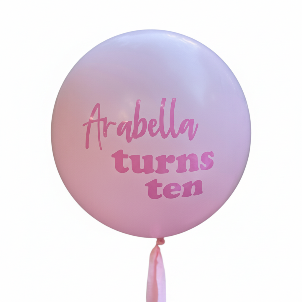 Jumbo balloon personalised