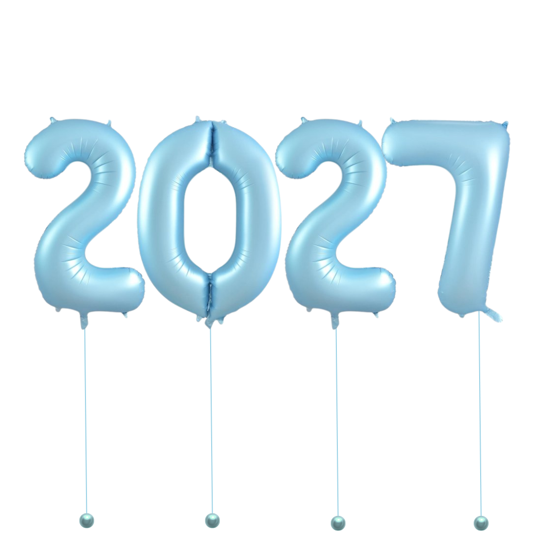 School Formal 2027 Number Balloons