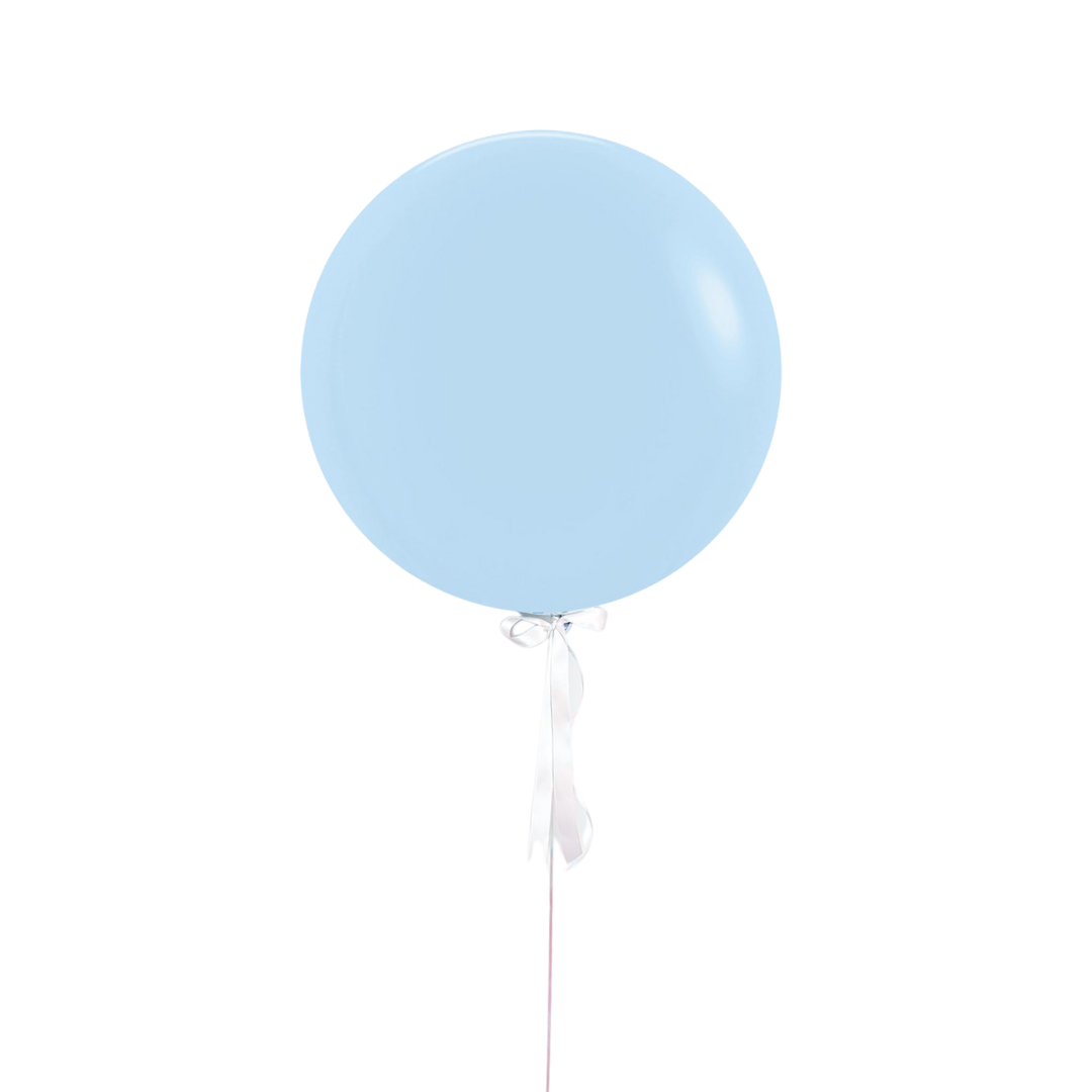 Plain Jumbo Balloon - pastelmatteblue by Bondi Road Balloons