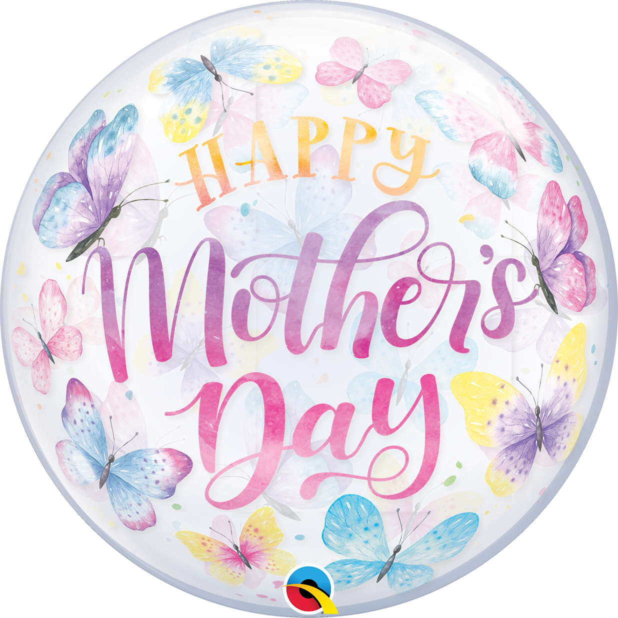 Mothers' Day Butterflies Bubble Balloon