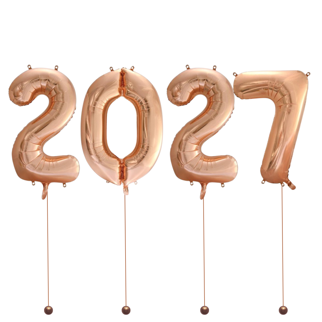 School Formal 2027 Number Balloons
