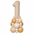 Cream Dream Number Balloon Tower