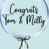 Bubble Balloons - Customised (Clear Bubble Balloon) Congratulations - barmitzvah batmitzvah easter 1 db62 4bdb 8b3a in...