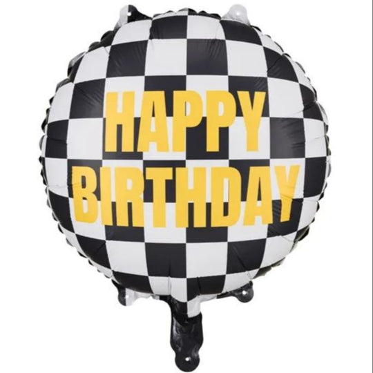 Checkerboard Happy Birthday Balloon - big fb220 01 s in Bondi, Sydney