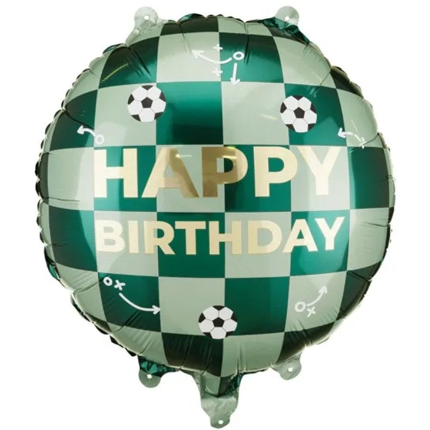 Happy Birthday with Soccer Balls - big fb296 01 s balloon design in Bondi, Sydney