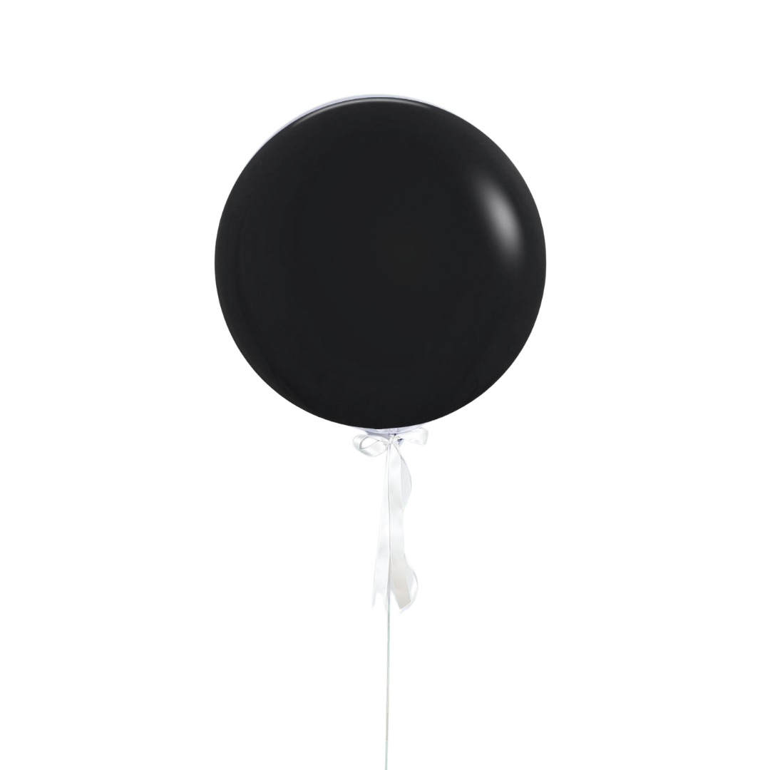Plain Jumbo Balloon - black 9dd3 by Bondi Road Balloons